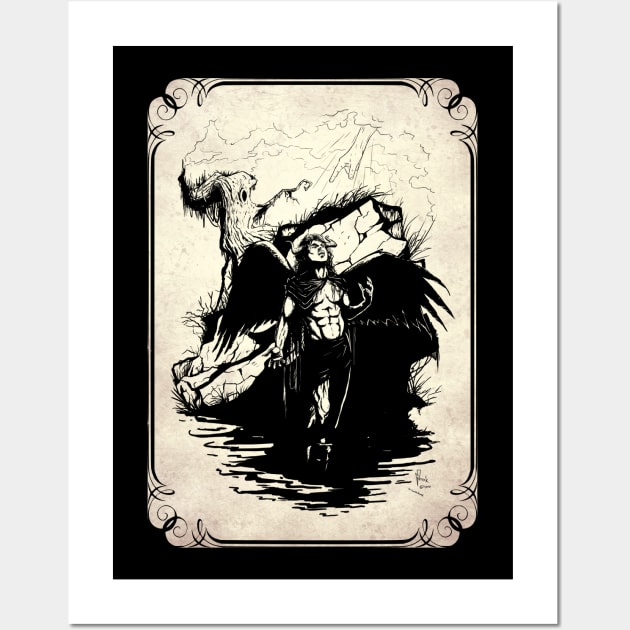 The Punishment of lucifer Wall Art by Hellustrations